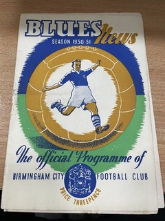 1950/51 BIRMINGHAM CITY V MANCHESTER CITY DIV.2
