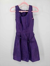 Pre-Owned Oscar de la Renta Purple Size 4 Short Sleeveless Dress