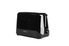 Image of Compact Black 2-Slice Toaster: 700W, 6 Browning Levels, Anti-Jam, Easy Clean
