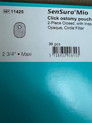 30 Coloplast 11425 SenSura  Mio Closed End 2pc System Ostomy Pouch