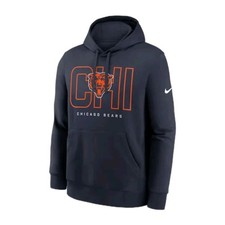 NWT Nike Chicago Bears Men's Busted Play Sideline Pullover Hoodie Size L NFL