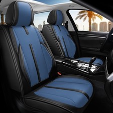 Pu Leather 5-seat Car Seat Covers Full Coverage Interior Protector Universal Fit