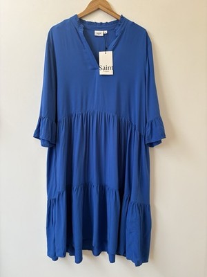 SAINT TROPEZ EDASZ STUFENKLEID 3/4 ARM XXL UVP 49,99£ BLAU
