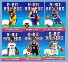 (15) 2025/26 TOPPS LOT OF 8-BIT BALLERS LEBRON JAMES JOKIC EDGECOMBE HARPER