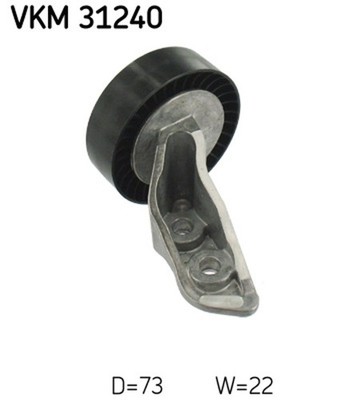 SKF Umlenk-/Führungsrolle Keilrippenriemen VKM 31240 für VW AUDI 73mm NEW BEETLE