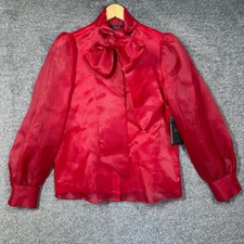 Halogen Blouse XS  Atlantic-Pacific Red Chili...
