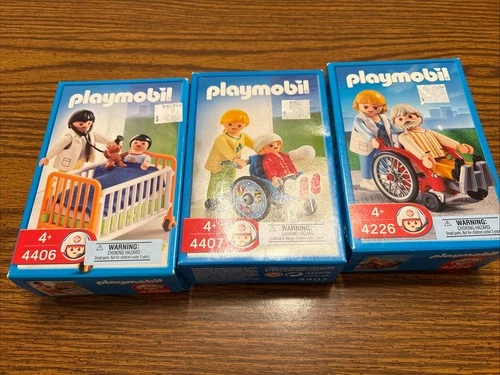 NEW Lot Of 3 Toys Figurines 2005 Vintage Sealed In Box Hospital