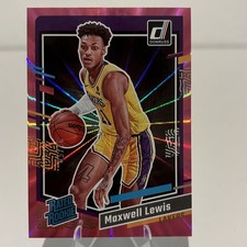 2023-24 Donruss Rated Rookie Maxwell Lewis RC Pink Laser Lakers # /50