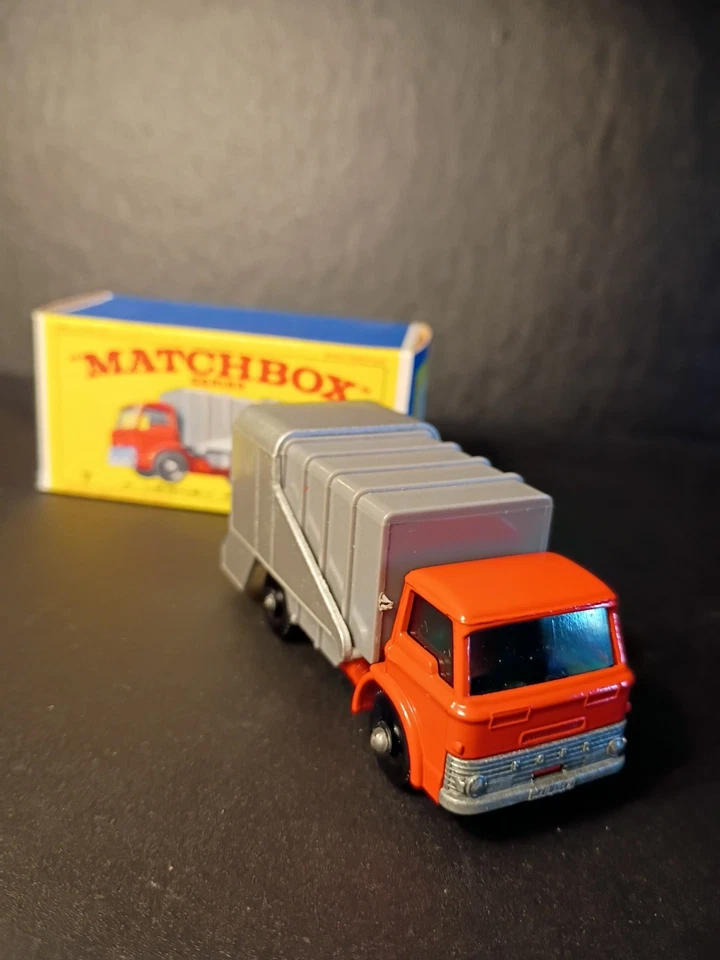 Camión de basura Ford Matchbox #7C muy nuevo/como nuevo en caja E4 original nítida Foto 4 de 4
