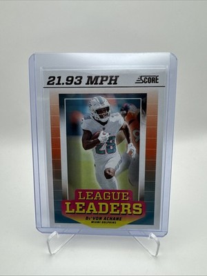 De'Von Achane #LL-DAE 2024 Panini Nfl Score League Leaders Miami Dolphins