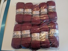 1000G TIVOLI COUNTRY with wool – 180 RED dark – KNITTING YARN – ARAN 5mm - plain