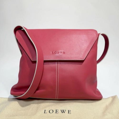 LOEWE logo embossed leather shoulder bag shoulder carry diagonal carry