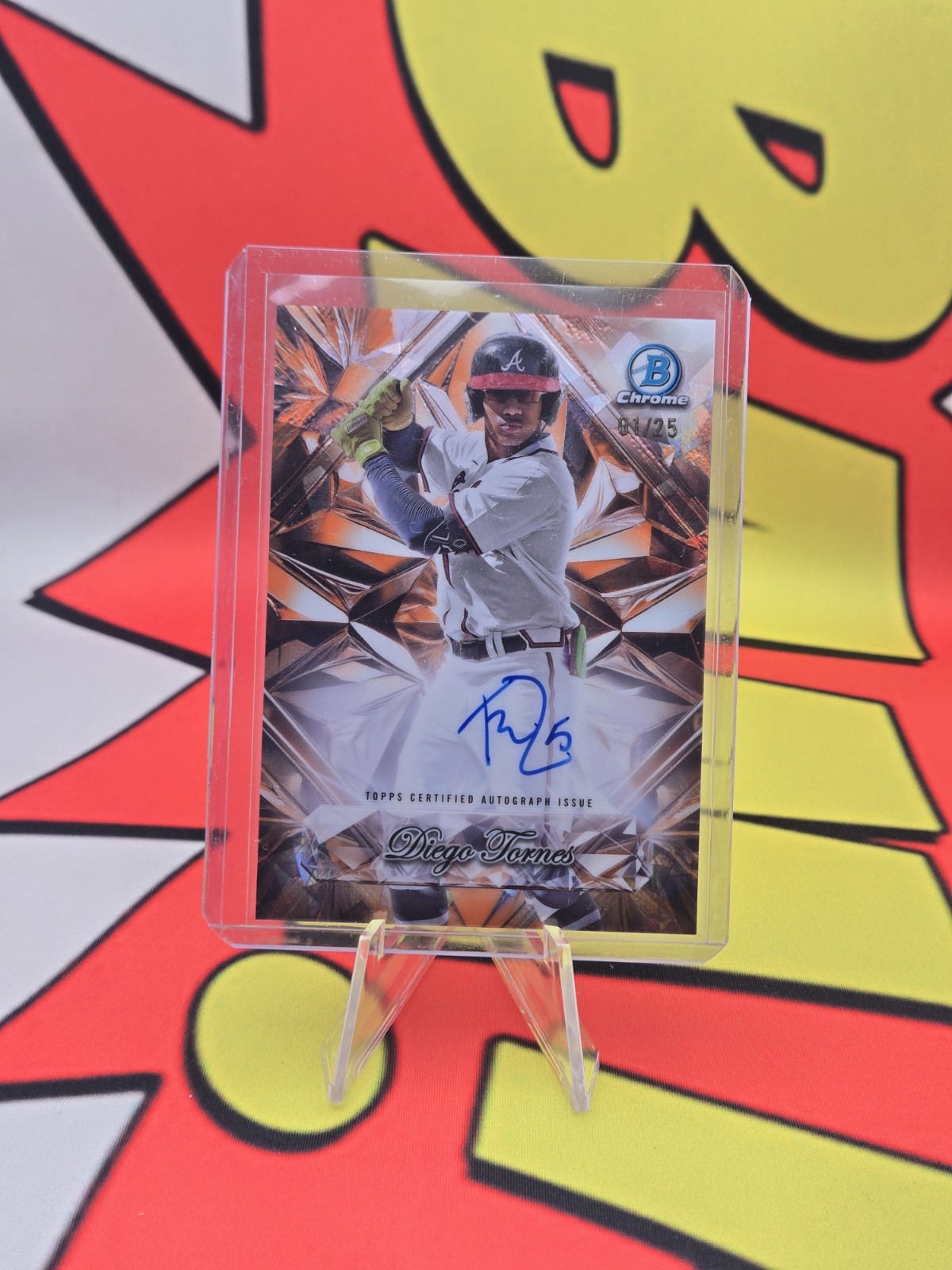 2025 Bowman Chrome Sapphire DIEGO TORNES Sapphire Selections Orange Auto #/25