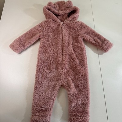 Old Navy Baby Girl Winter Sherpa Outerwear bodysuit Size 6-12 Months 