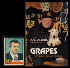 GRAPES: A VINTAGE VIEW OF HOCKEY By Don Cherry - Hardcover *Excellent Condition*