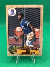 1987 Topps Baseball Card Future Stars Bo Jackson RC Rookie #170 SHARP CORNERS. rookie card picture