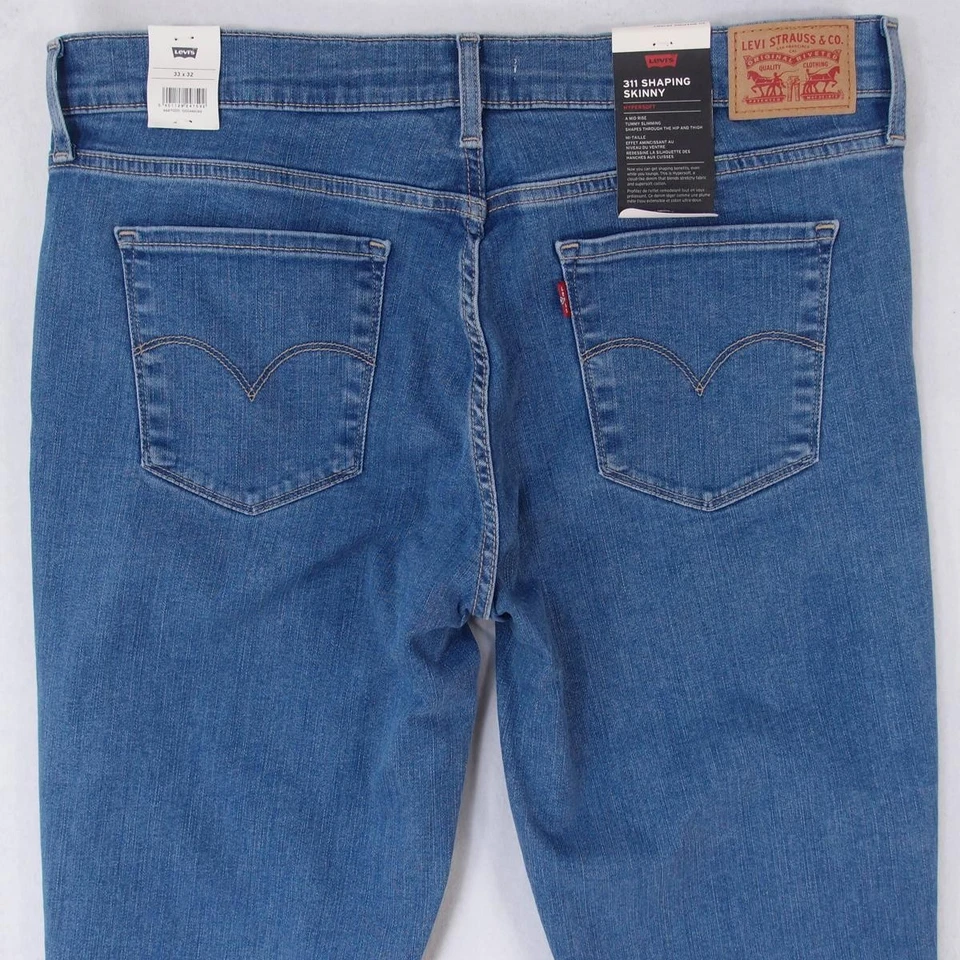 NEW Womens Levi's 311 SHAPING SKINNY Stretch Jeans W34 W33 L34 UK Size 14 BNWT - Image 3 of 4