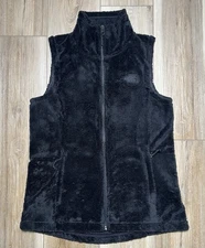 The North Face Osito Fuzzy Fleece Black Vest - Women Size Medium 