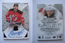 2015-16 Upper Deck The Cup Black #112 Autographed Rookie Sergei Kalinin 1/1 RC