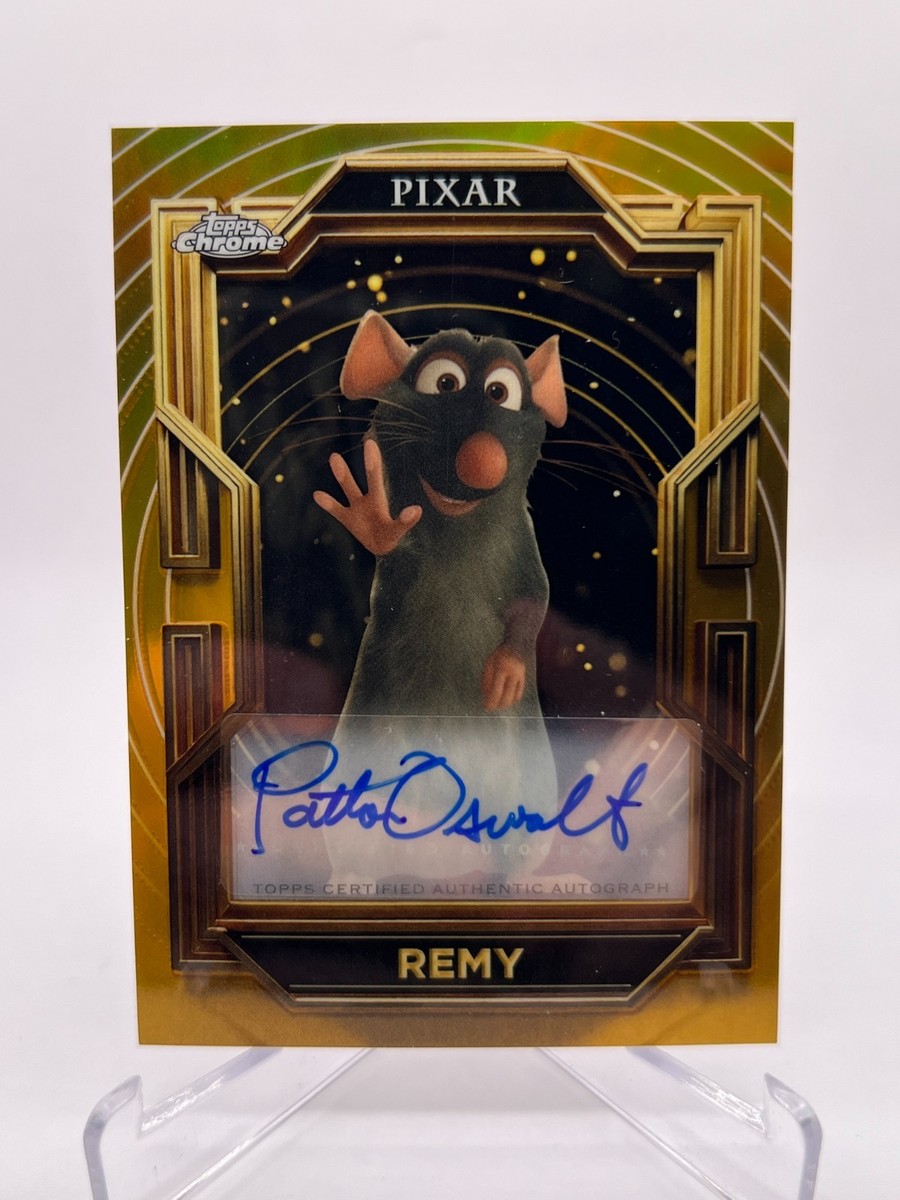 その他 Topps PixarGold Ratatouille WallArt /100 2025 TOPPS PIXAR GOLD REMY/PATTON OSWALT AUTOGRAPH NO. AA-PO