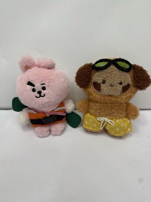 Friends BT21 Chimmy Minini Cooky Picinic Summer Mini Standing Doll Plush 5  Lot