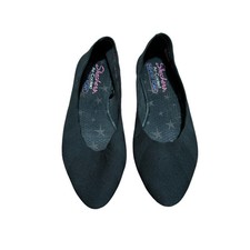 Skechers Womens Cleo Bewitch Ballet Flats Shoes Black Memory Foam 8 SN 48885
