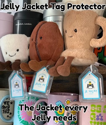 Jelly Jacket Tag Protektoren für Jellycat umweltfreundlich recycelt rPET