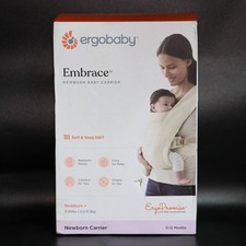 Ergobaby Embrace Newborn Baby Carrier, Cream-Knit, 7-25Lbs BCEMACRM 