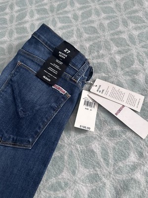 Hudson Jeans Women's Blue Denim Pants Skinny, Slim, Tapered, Flex Stretch Size27