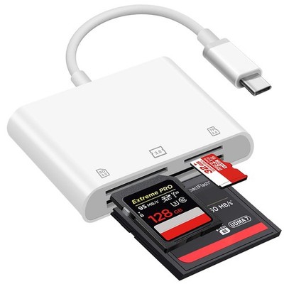 SD Card Reader, USB 3.0 High Speed to SD/TF Card Adapter, for iPhone 15/Andro...