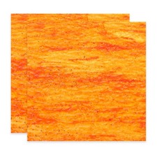 4 x 4 Inch Stained Glass Sheets, 2 Sheets Art Glass, Red Gradient Waves