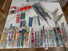 Vintage Knitting Needles Accessories Lot of 150 Susan Bates Hero New Used