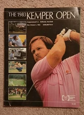1983 Kemper Open Program + Daily Pairing Sheet For Final Fred Couples First Win
