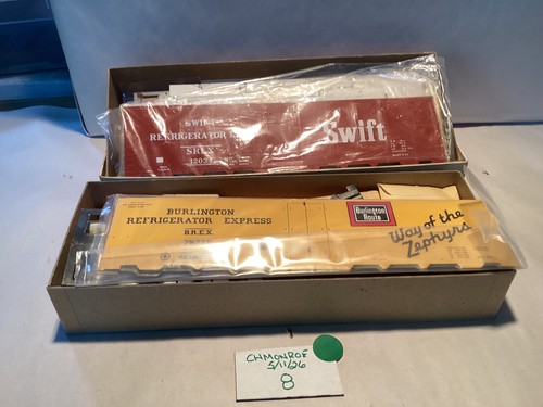Kits de coche frigorífico Athearn escala O CB&Q Burlington #75225 Swift #12034 2 rieles | Zustand: New