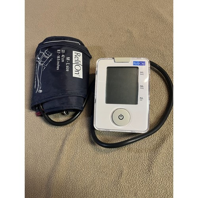 #ad #ad ReliOn Digital Blood Pressure Monitor PB100 M L Size Cuff with Batteries $13.99