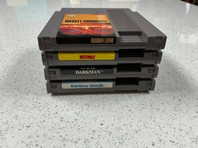 lote de juegos nes, guardian legend, rainbow islands, hombre lobo, hombre oscuro, Nintendo 