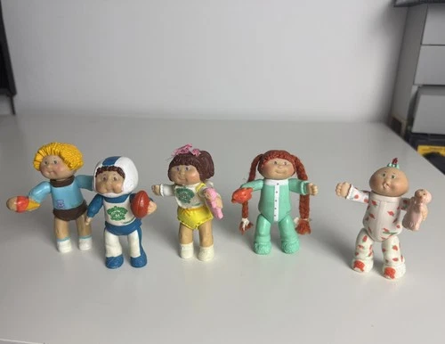 Vintage Cabbage Patch Kids Mini Figures/Dolls x 5 dolls - 1984
