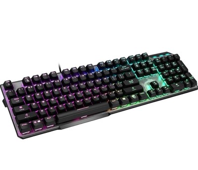 MSI Vigor GK50 Elite TKL LR US Mechanical RGB Gaming Keyboard with Kahil Blue