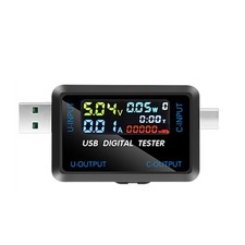 1-Multi-function USB Voltage Current Test Meter Digital IPS Display Capacity
