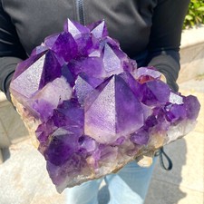 10.5LB Natural Amethyst Point Quartz Crystal Rock Stone Purple Mineral Spe