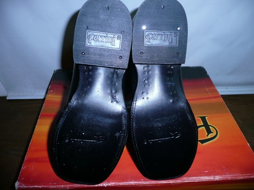 Ferrini Stivaletto Uomo Apache Western Nero 8 D US - Foto 8 di 9