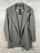 NWT Pretty Little Thing Gray Longline Blazer Size 14
