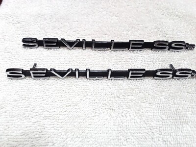 2  E&G Classics Chrome SEVILLE SS Emblems Cadillac Trim