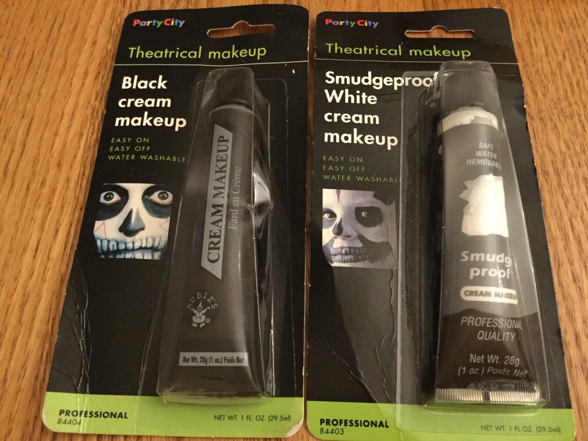 White & Black Tubes Of Rubie's Professional Theatrical Cream