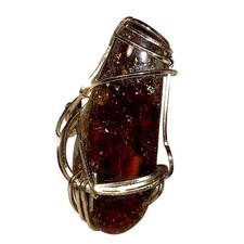 Artisan Hand Made Gold Filled Tumbled Honey Citrine Cocktail Ring