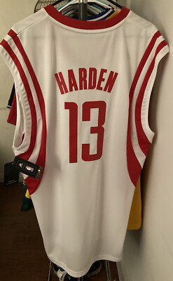 James Harden Houston Rockets NBA Jersey Men M Adidas White Home Sewn NWT NEW #13