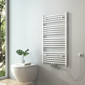 Elektrisch Badheizkörper 100x60cm Weiß Elektrischer Handtuchtrockner Heizkörper