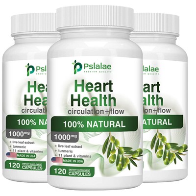 120pcs Heart Health - Reduce Cholesterol, Blood Circulation, Increase Energy