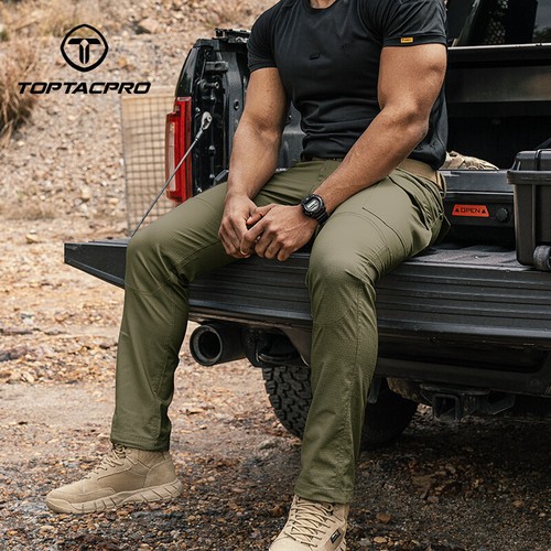 TOPTACPRO Tactical Pants Teflon Triple Protection Elastic Tear-resistant Pants - Picture 8 of 29