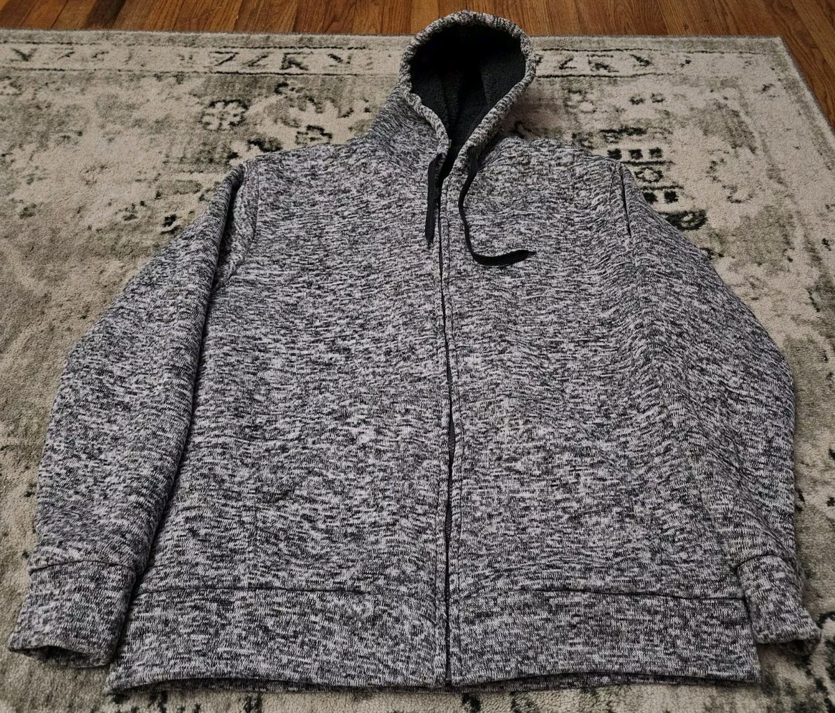 Marx & Dutch Hoodie Sweater Zip Up Jacket Adult Size XL Sherpa